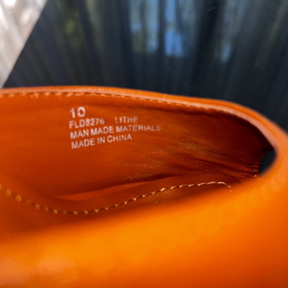 Cape Robbin Brown Faux Leather Square Toed Heels, Size 10 - Picture 5 of 5